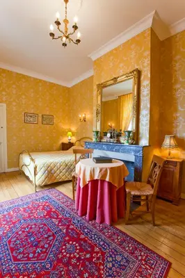 Coin salon dans l'établissement Château de la Verie