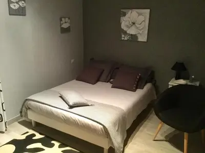 Un ou plusieurs lits dans un hébergement de l'établissement Chambre d’hôtes à Vallet