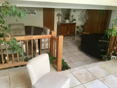 Coin salon dans l'établissement Chambre d’hôtes à Vallet