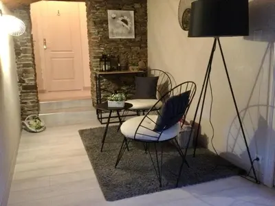 Coin salon dans l'établissement Chambre d’hôtes à Vallet