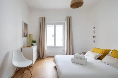 Un ou plusieurs lits dans un hébergement de l'établissement Harmonie - Magnifique appt proche Cité des Congrès