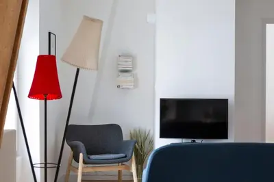Télévision ou salle de divertissement dans l'établissement Harmonie - Magnifique appt proche Cité des Congrès