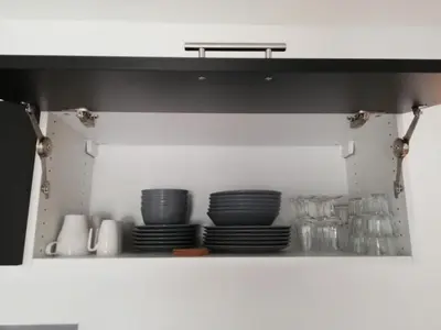 Cuisine ou kitchenette dans l'établissement Studio Centre-Ville avec Terrasse et Parking Sécurisé Gratuit