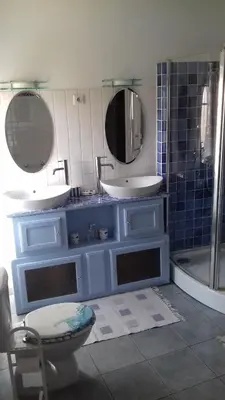 Salle de bains dans l'établissement La Muscadîne