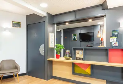 Cuisine ou kitchenette dans l'établissement B&B HOTEL Nantes Aéroport