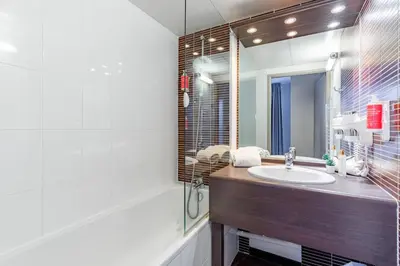 Salle de bains dans l'établissement Appart’City Confort Nantes Ouest Saint-Herblain