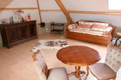 Coin salon dans l'établissement Chambres d'hôtes de Lunel