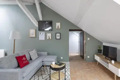 Télévision ou salle de divertissement dans l'établissement Le Nao- L'Île Feydeau - 2 chambres de charme