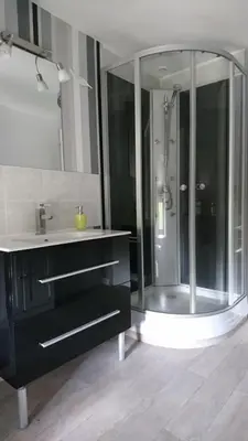 Salle de bains dans l'établissement Murmures de Loire