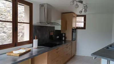 Cuisine ou kitchenette dans l'établissement Murmures de Loire