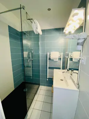Salle de bains dans l'établissement Hotel Abat Jour