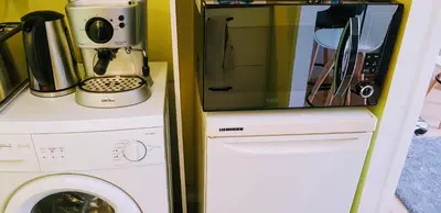 Cuisine ou kitchenette dans l'établissement Le Trendy - Duplex pétillant : Place Graslin / Dobrée