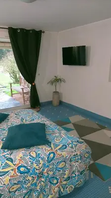 Un ou plusieurs lits dans un hébergement de l'établissement Dolce Vita Spa, Piscine & Nature