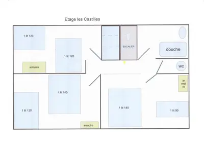Plan de l'établissement La Frapperie