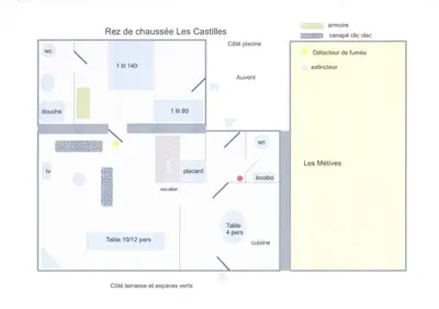 Plan de l'établissement La Frapperie
