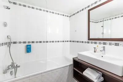 Salle de bains dans l'établissement Appart'City Classic Nantes - Carquefou