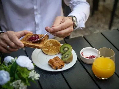 Nourriture dans l'hôtel ou à proximité