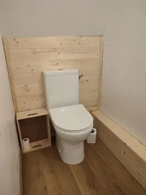 Salle de bains dans l'établissement Gîte La Pâquerie