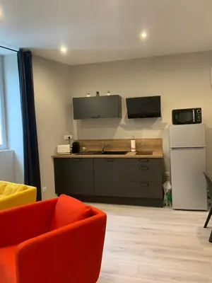 Cuisine ou kitchenette dans l'établissement Quai St Paul