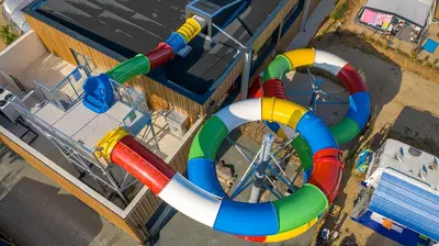 Aire de jeux pour enfants de l'établissement Mobile Homes by KelAir at Camping Les Genets