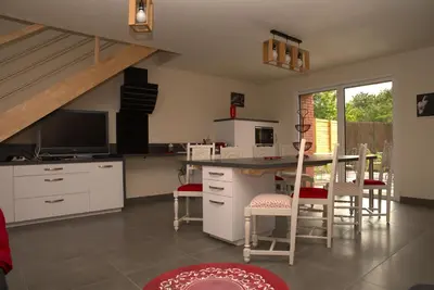 Cuisine ou kitchenette dans l'établissement Mon Savoureux Jardin