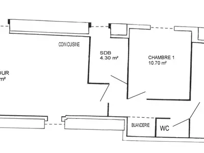 Plan de l'établissement Gîte de charme avec piscine chauffée et WiFi - 2 chambres - FR-1-306-803
