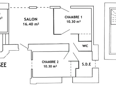 Plan de l'établissement Gîte familial en forêt avec jardin clos, à 15 km de Nantes, équipements complets pour un séjour idéal - FR-1-306-807