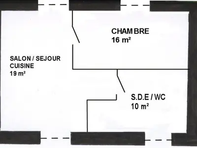 Plan de l'établissement Gîte au calme avec terrasse, barbecues, wifi, à 20 min de Nantes et la mer, animaux acceptés - FR-1-306-830