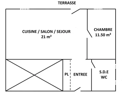 Plan de l'établissement Gîte de charme entre Nantes et Côte de Jade - Jardin privé, équipement bébé, wifi, animaux acceptés - FR-1-306-852