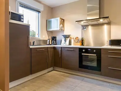Cuisine ou kitchenette dans l'établissement Gîte tout confort avec spa et jardin clos près de Nantes - FR-1-306-849