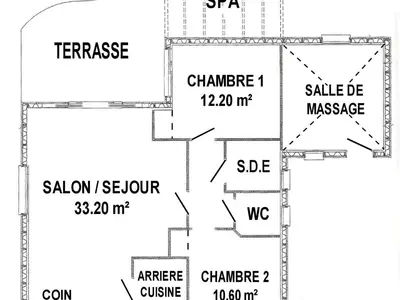 Plan de l'établissement Gîte tout confort avec spa et jardin clos près de Nantes - FR-1-306-849