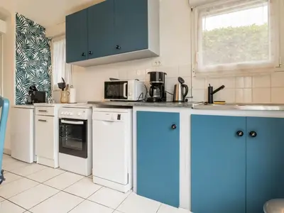 Cuisine ou kitchenette dans l'établissement Gîte indépendant avec terrasse - Proche de St Nazaire et La Baule, au cœur du Parc de Brière - FR-1-306-862