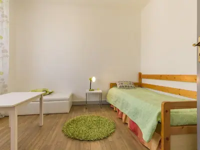 Un ou plusieurs lits dans un hébergement de l'établissement Gîte en campagne avec jardin privatif, près du Parc de Brière, tout confort, 3 chambres, Wi-Fi inclus - FR-1-306-893