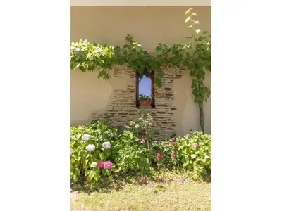 Jardin de l'établissement Gîte rénové avec jardin, salle de jeux et vélos, près du Canal de Nantes à Brest - FR-1-306-1016