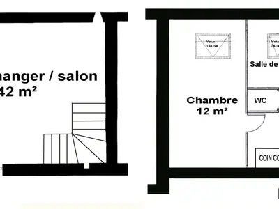 Plan de l'établissement Gîte rénové avec jardin, salle de jeux et vélos, près du Canal de Nantes à Brest - FR-1-306-1016