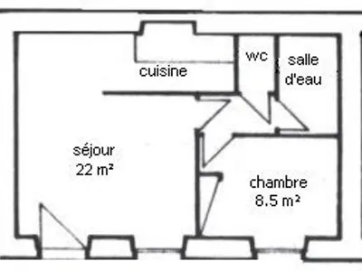 Plan de l'établissement Gîte rénové à Corcoué-sur-Logne avec étang privé et équipements bébé - FR-1-306-1066