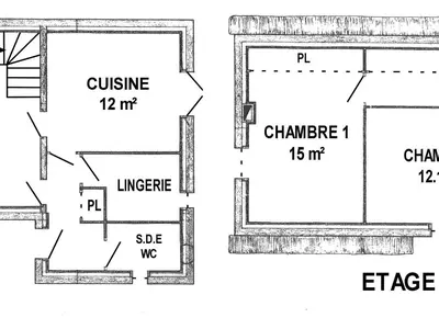 Plan de l'établissement Chaumière Typique en Brière avec Cheminée, WiFi, et Terrasse - Idéal Familles - FR-1-306-1131