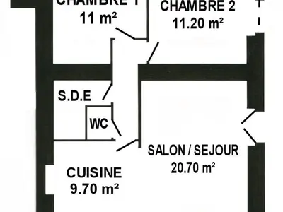 Plan de l'établissement Charmante Maison Familiale à la Campagne, Proche Forêt, avec Wifi, Ping-Pong et Panier de Basket - FR-1-306-1152