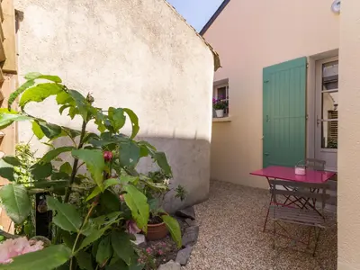 Terrasse ou espace extérieur de l'établissement Maison de pêcheurs avec terrasse en bord de Loire, wifi, vélos et équipé bébé - FR-1-306-1177
