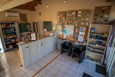 Cuisine ou kitchenette dans l'établissement Camping Les Brillas