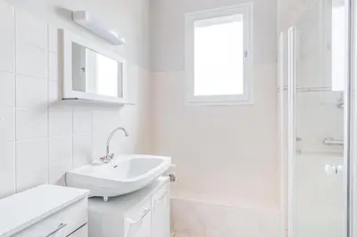 Salle de bains dans l'établissement Bocage