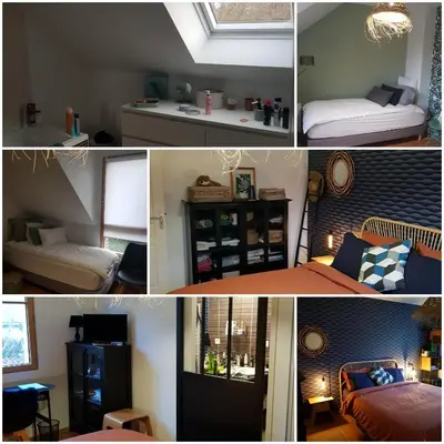 Un ou plusieurs lits dans un hébergement de l'établissement Villa Sainte Marguerite