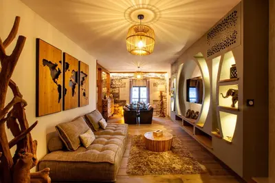 Coin salon dans l'établissement OLuxuxy49 - Appartements T3 de prestige, Place du Ralliement, 2ème 3ème et 4ème étage SANS ASCENSEUR