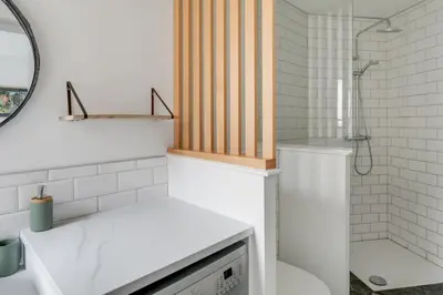 Salle de bains dans l'établissement Sublime duplex Nantes Cathédrale