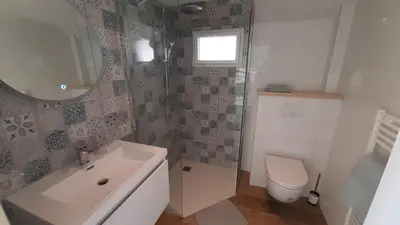 Salle de bains dans l'établissement Gîte Petite Folie Nantaise, à 2 pas de la Loire