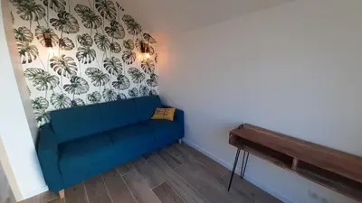 Coin salon dans l'établissement Gîte Petite Folie Nantaise, à 2 pas de la Loire