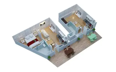 Plan de l'établissement Gîte urbain ancienne écurie au centre ville et PARKING