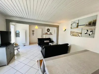 Coin salon dans l'établissement Maison familiale du Devallon