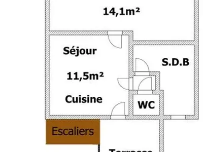 Plan de l'établissement Gîte rustique avec salle de jeux et animaux en campagne - FR-1-426-336