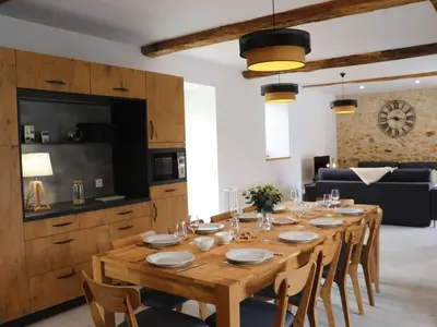 Cuisine ou kitchenette dans l'établissement Logis de caractère 18ème siècle, 10 personnes - FR-1-426-428